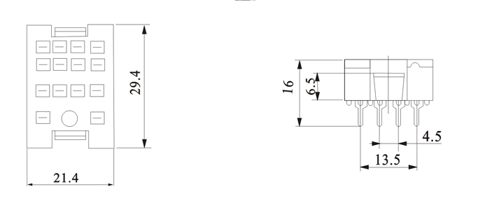 Relay socket PY 14 0 3